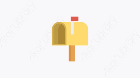 图片素材-0082-邮箱postbox卡通扁平信息媒体广告元素图标