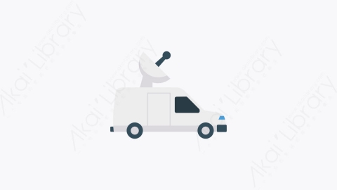 图片素材-0084-卡车truck卡通扁平信息媒体广告元素图标