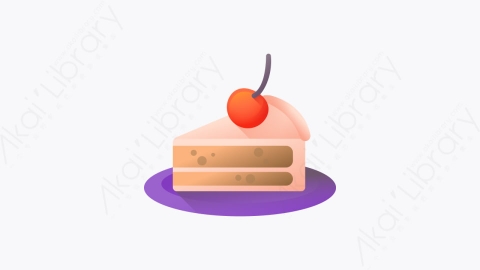 图片素材-009-蛋糕cake扁平卡通生日元素图标