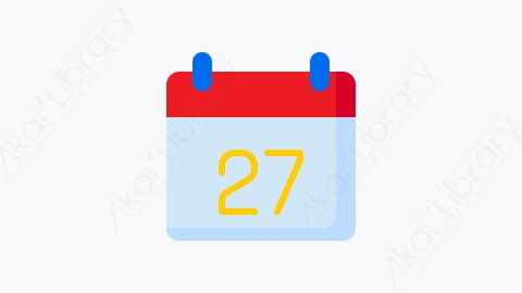 图片素材-009-日历calendar扁平卡通Office元素图标