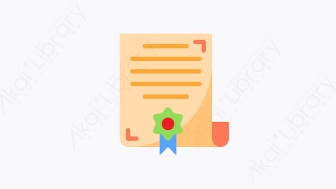图片素材-009-文凭diploma扁平卡通文档元素图标