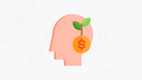 图片素材-009-增长growth扁平卡通金融元素图标