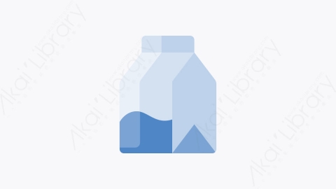 图片素材-009-牛奶盒milk_box扁平卡通教育元素图标