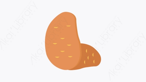 图片素材-009-马铃薯-1potato扁平卡通水果和蔬菜的图标元素