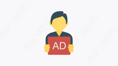 图片素材-0092-广告Advertisement卡通扁平网络媒体广告元素图标