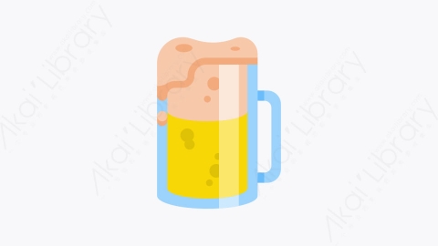 图片素材-010-啤酒beer扁平卡通冬季元素图标