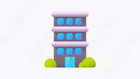 图片素材-010-建筑building扁平卡通城市元素图标
