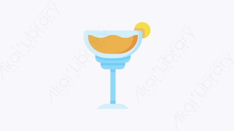 图片素材-010-鸡尾酒cocktail扁平卡通饮料元素图标