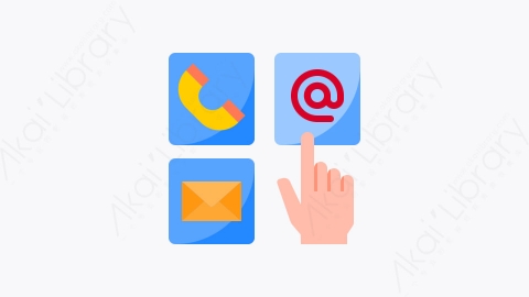 图片素材-010-通信communicate扁平卡通联系我们元素图标