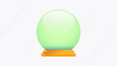 图片素材-010-水晶球crystal-ball扁平卡通万圣节元素图标