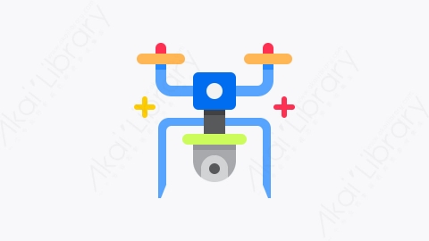 图片素材-010-无人机drone扁平卡通智能技术元素图标