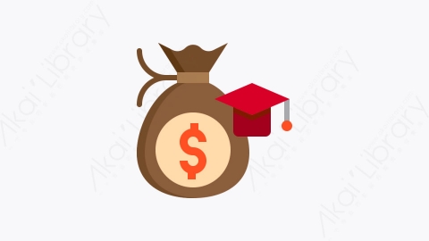 图片素材-010-教育education扁平卡通金融商务办公元素图标