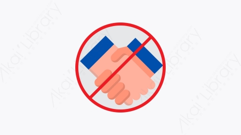 图片素材-010-握手handshake扁平卡通电晕病毒元素图标