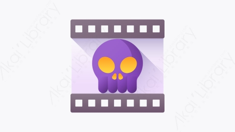 图片素材-010-恐怖电影horrormovie扁平卡通电影行业元素图标