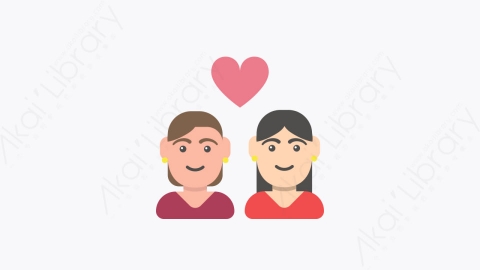 图片素材-010-情人lovers扁平卡通情人节元素图标