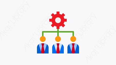 图片素材-010-管理management扁平卡通商业和金融的元素图标
