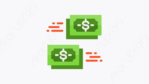图片素材-010-汇款money_transfer扁平卡通货币和金钱元素图标