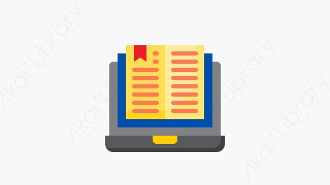 图片素材-010-在线学习online_learning扁平卡通教育与学校元素图标