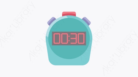 图片素材-010-秒表stopwatch扁平卡通足球元素图标