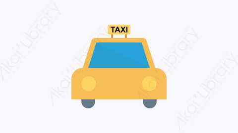 图片素材-010-出租车-1taxi扁平卡通交通运输工具图标元素