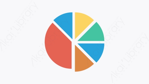 图片素材-0103-饼图piechart卡通扁平商业和办公元素图标