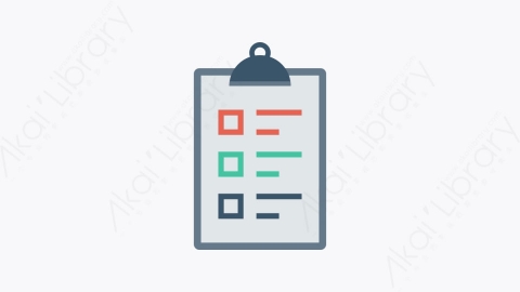 图片素材-0104-检查表-2checklist卡通扁平学校与教育元素图标