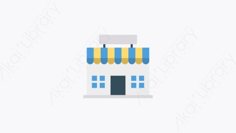 图片素材-0105-车间shop卡通扁平信息媒体广告元素图标