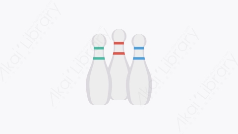 图片素材-0107-保龄球bowling卡通扁平体育运动活动元素图标