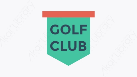 图片素材-0107-高尔夫-3golf卡通扁平体育与健身元素图标