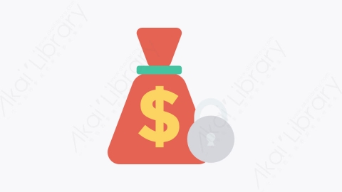 图片素材-0109-钱袋moneybag卡通扁平生活日常安全元素图标