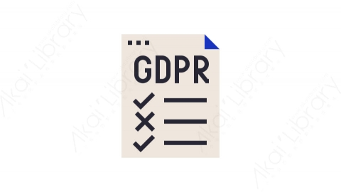 图片素材-011_GDPR科技通用数据保护GDPR RGPD道具元素图标