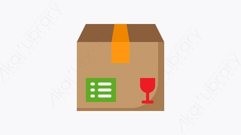 图片素材-011-箱子box扁平卡通电子商务元素图标