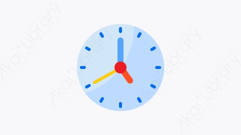 图片素材-011-时钟clock扁平卡通Office元素图标