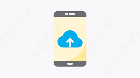 图片素材-011-上传cloud扁平卡通移动应用程序元素图标