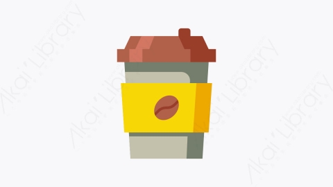 图片素材-011-咖啡coffee扁平卡通秋天的元素图标