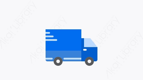 图片素材-011-送货车deliverytruck扁平卡通快递运输交付元素图标