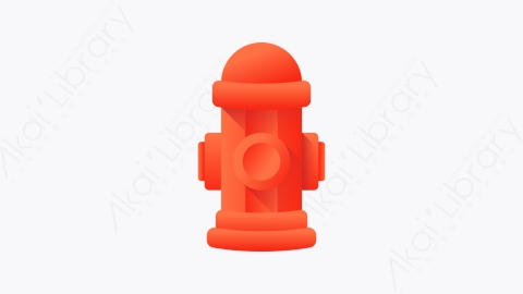 图片素材-011-消火栓firehydrant扁平卡通城市元素图标