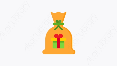 图片素材-011-礼品袋gift_bag扁平卡通礼物元素图标