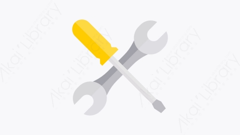 图片素材-011-手动工具handtools扁平卡通施工元素图标