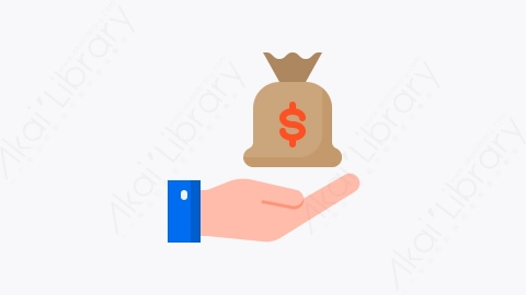 图片素材-011-钱袋money_bag扁平卡通金融元素图标