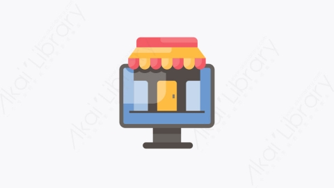 图片素材-011-网上商店online_shop扁平卡通黑色星期五元素图标
