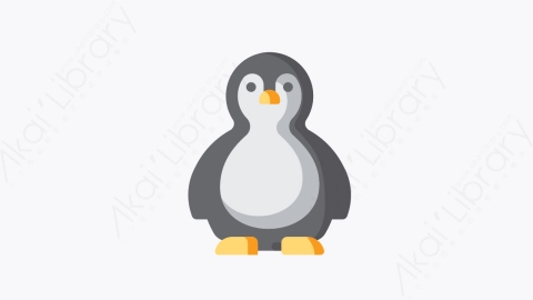 图片素材-011-企鹅penguin扁平卡通冬季元素图标