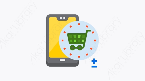 图片素材-011-购物shopping扁平卡通智能手机技术元素图标
