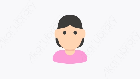 图片素材-011-女人头像woman扁平卡通人物头像元素图标