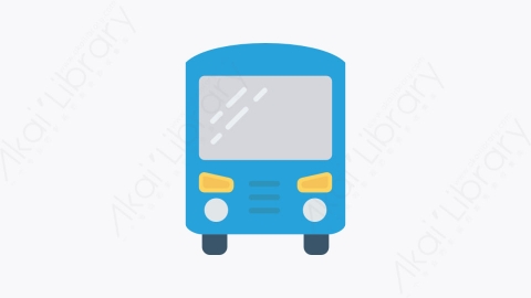 图片素材-0111-总线bus卡通扁平学校与教育元素图标