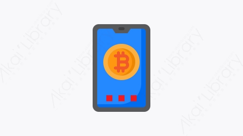 图片素材-012-比特币bitcoin扁平卡通加密货币元素图标