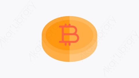 图片素材-012-硬币coin扁平卡通金融财经比特币元素图标
