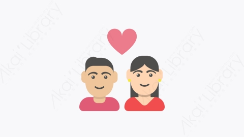 图片素材-012-联轴器couple扁平卡通情人节元素图标