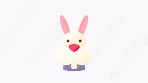 图片素材-012-复活节兔子easter_bunny扁平卡通复活节元素图标