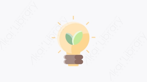 图片素材-012-节能灯泡eco_bulb扁平卡通生态元素图标